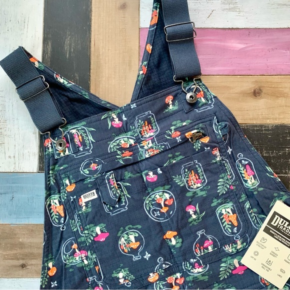 Duluth Trading Co Pants - NWT Duluth Heirloom Gardening Lined Bib Overalls  Mushroom Terrarium Medium x31L